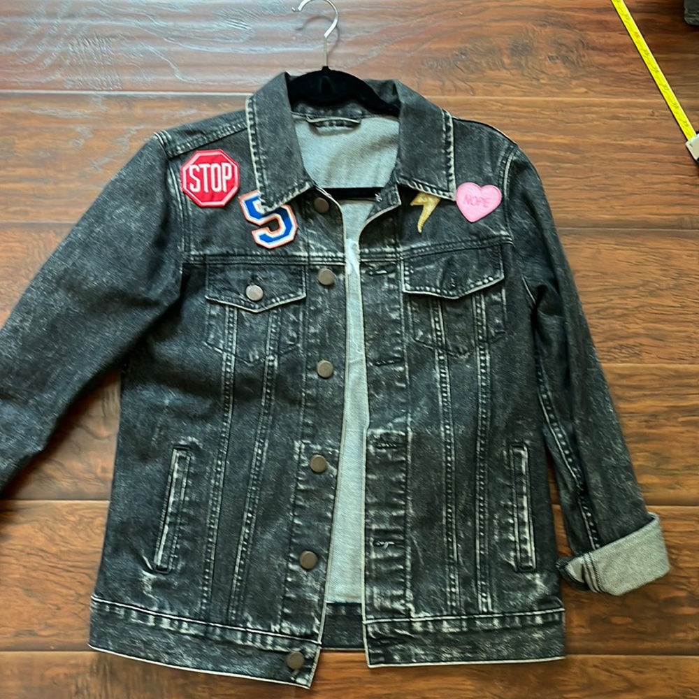 Oversized black-grey Jean jackets